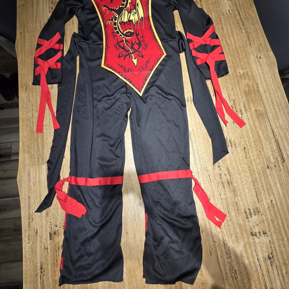 Ninja Black and Red Kids Halloween Costume